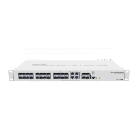 Mikrotik Cloud Router Switch, CRS328-4C-20S-4S+RM Smart Switch, 20 xSFP cages, 4 x SFP+ cages, 4 x Combo ports (Gigabit Etherne 